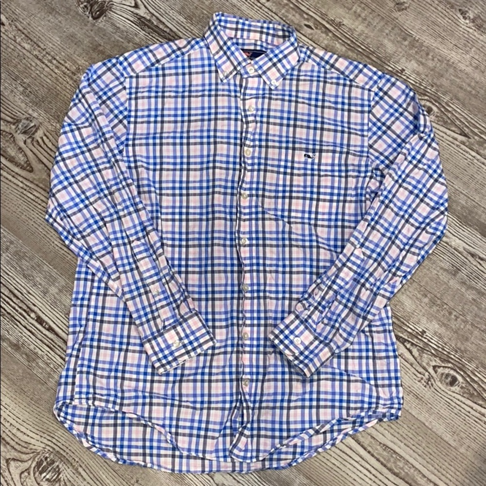 Vineyard Vines Gingham Button Down - image 1